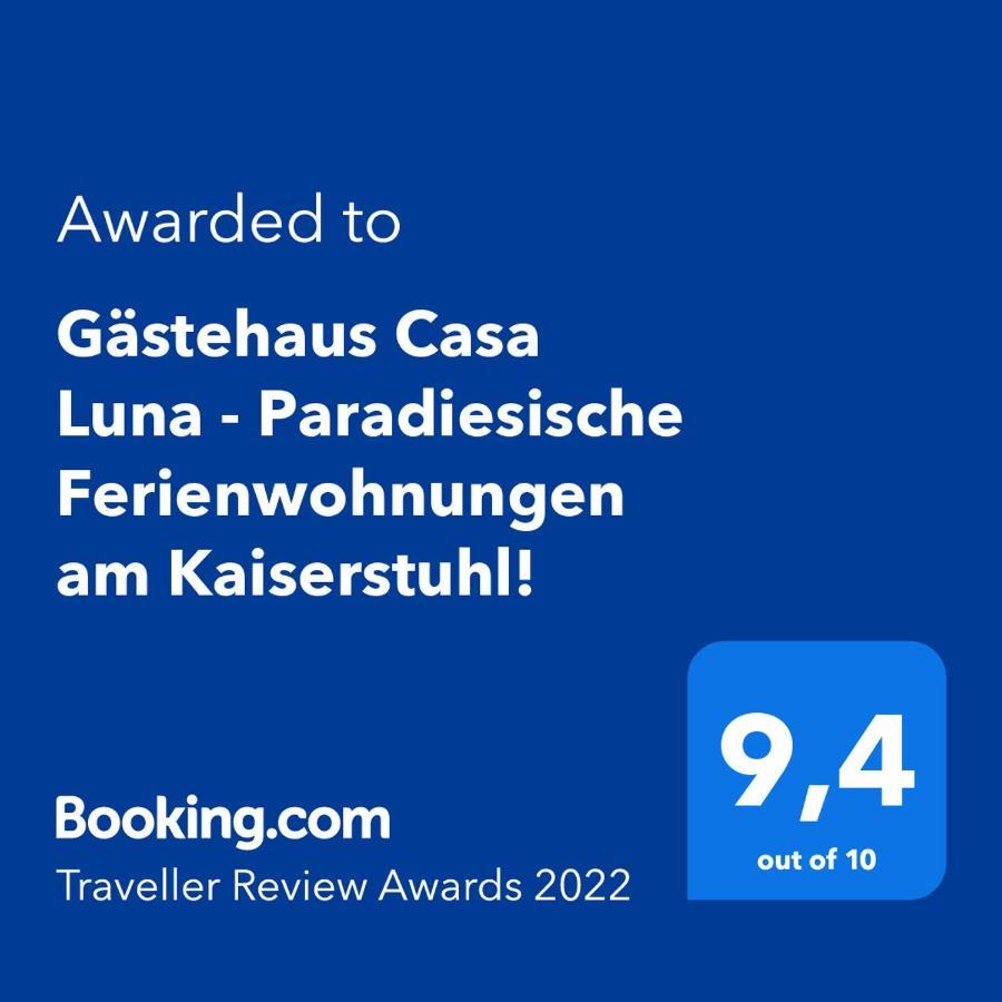Gaestehaus Casa Luna - Paradiesische Ferienwohnungen Am Kaiserstuhl! Bischoffingen Kültér fotó